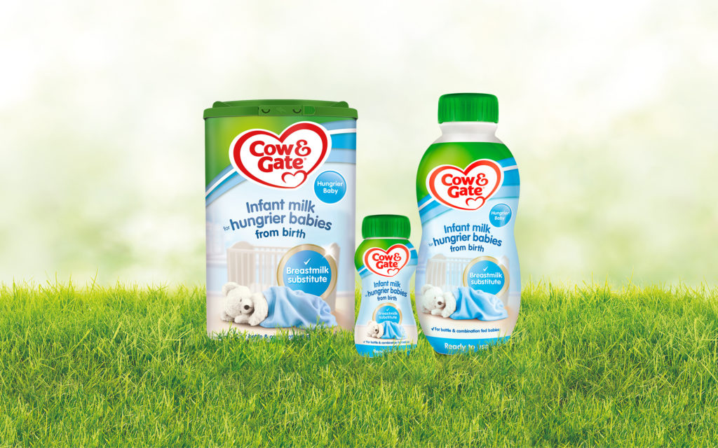 Cow & Gate Infant Milk for Hungrier Babies Danone Nutricia Early Life